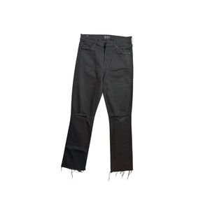 MOTHER Men's Black Straight Jeans